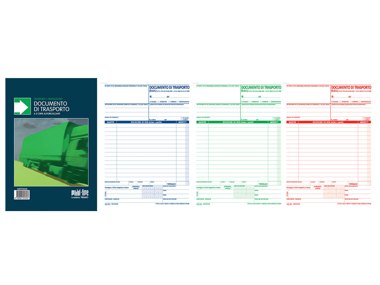 Documento di trasporto 33x3 copie autoricalcante 21,5x14,8cm