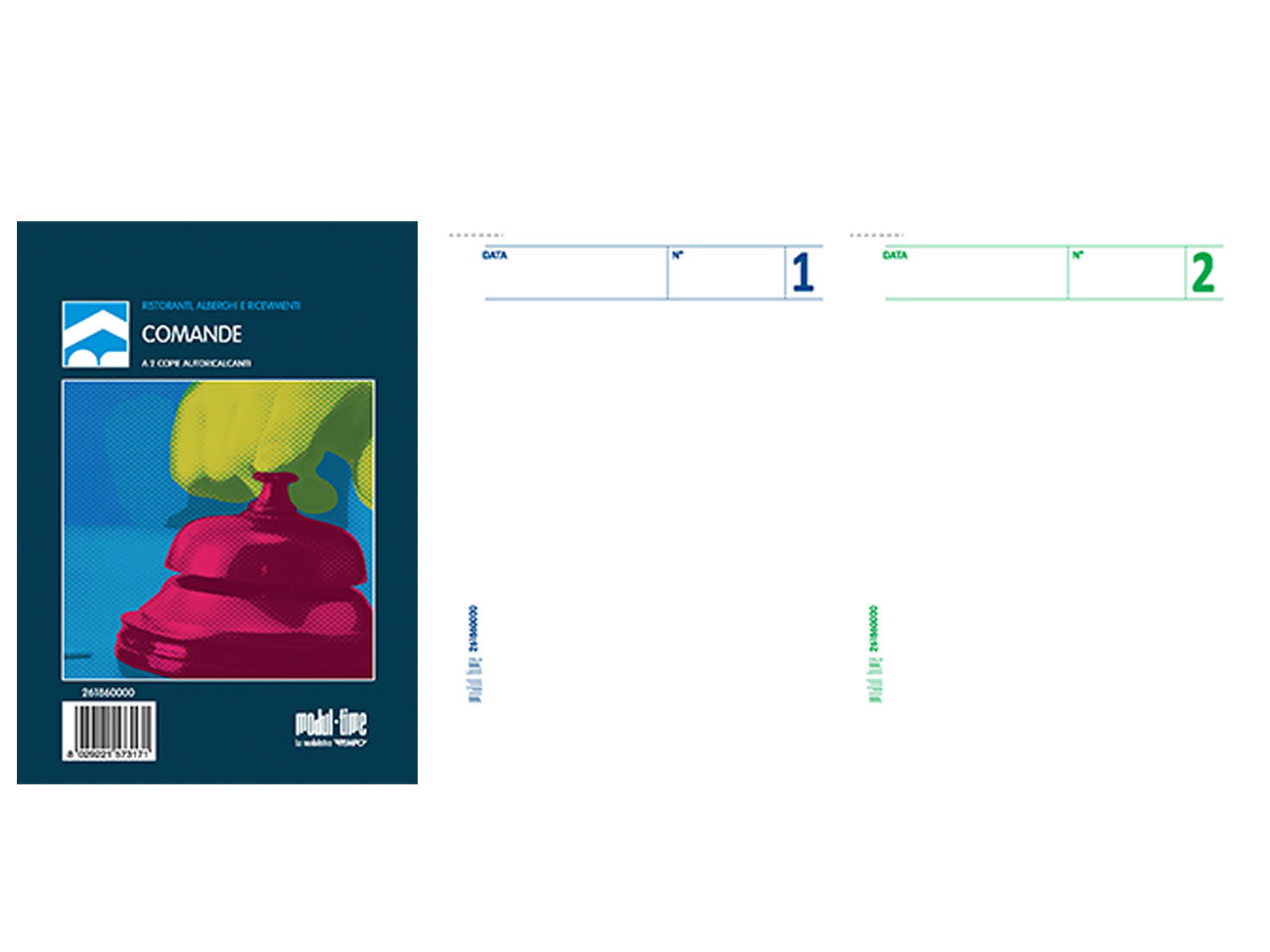 Comande 25x2 copie autoricalcante 10,5x7,5cm