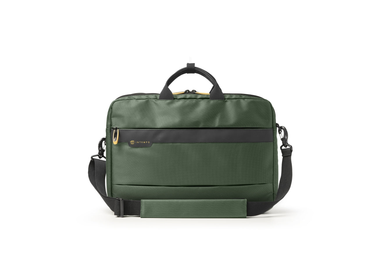 Borsa 2 manici job in tessuto tecnico verde