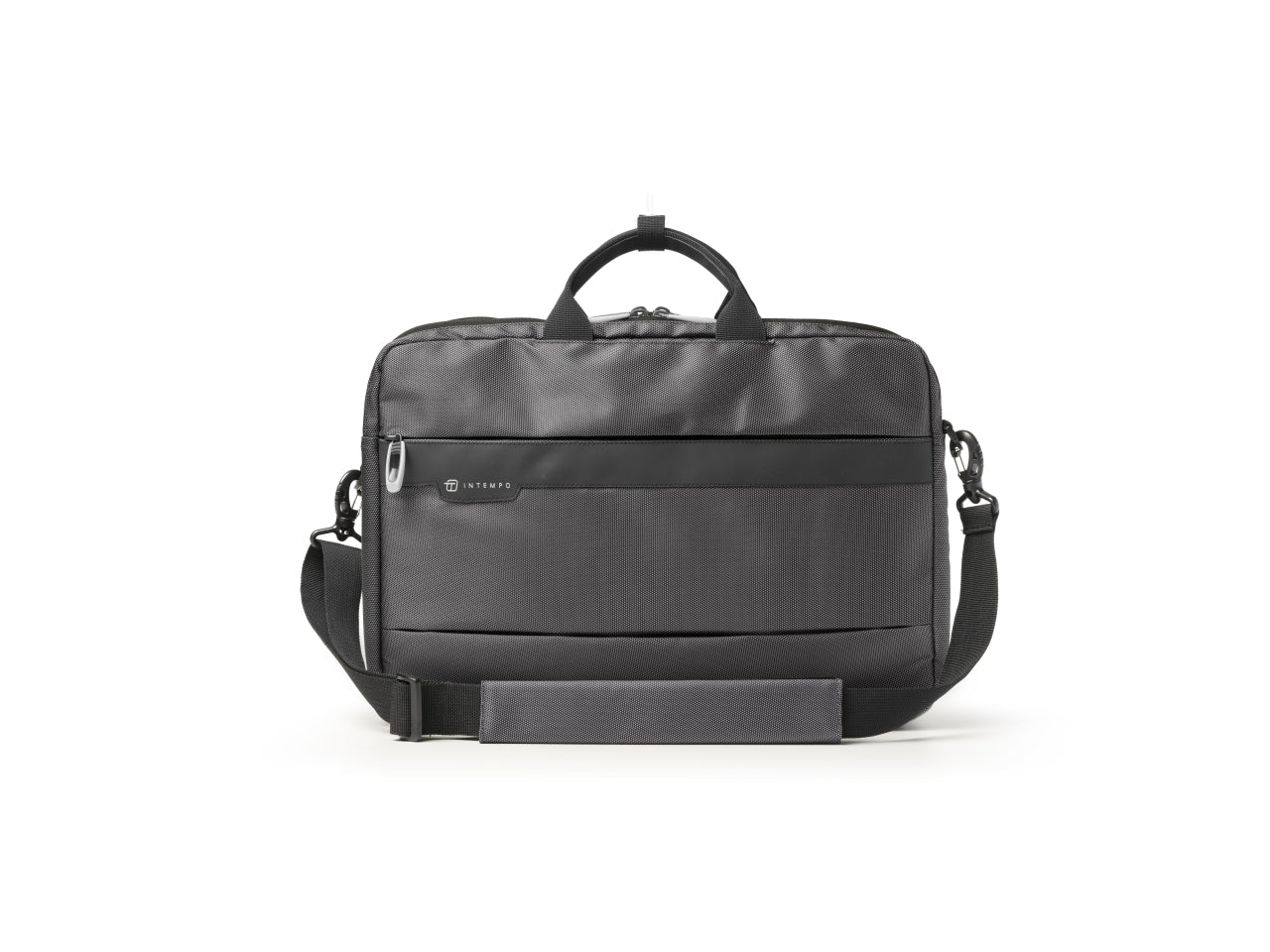 Borsa 2 manici job in tessuto tecnico nero