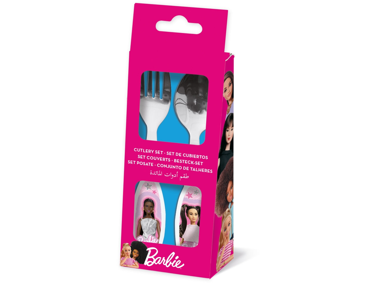 Barbie set 2 posate in acciaio