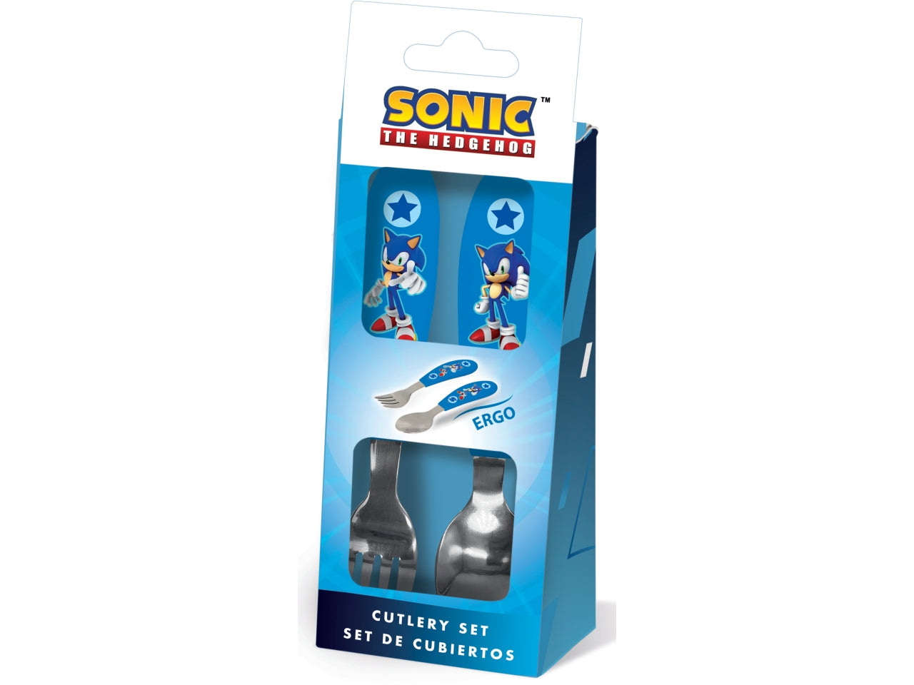 Sonic set 2 posate in acciaio