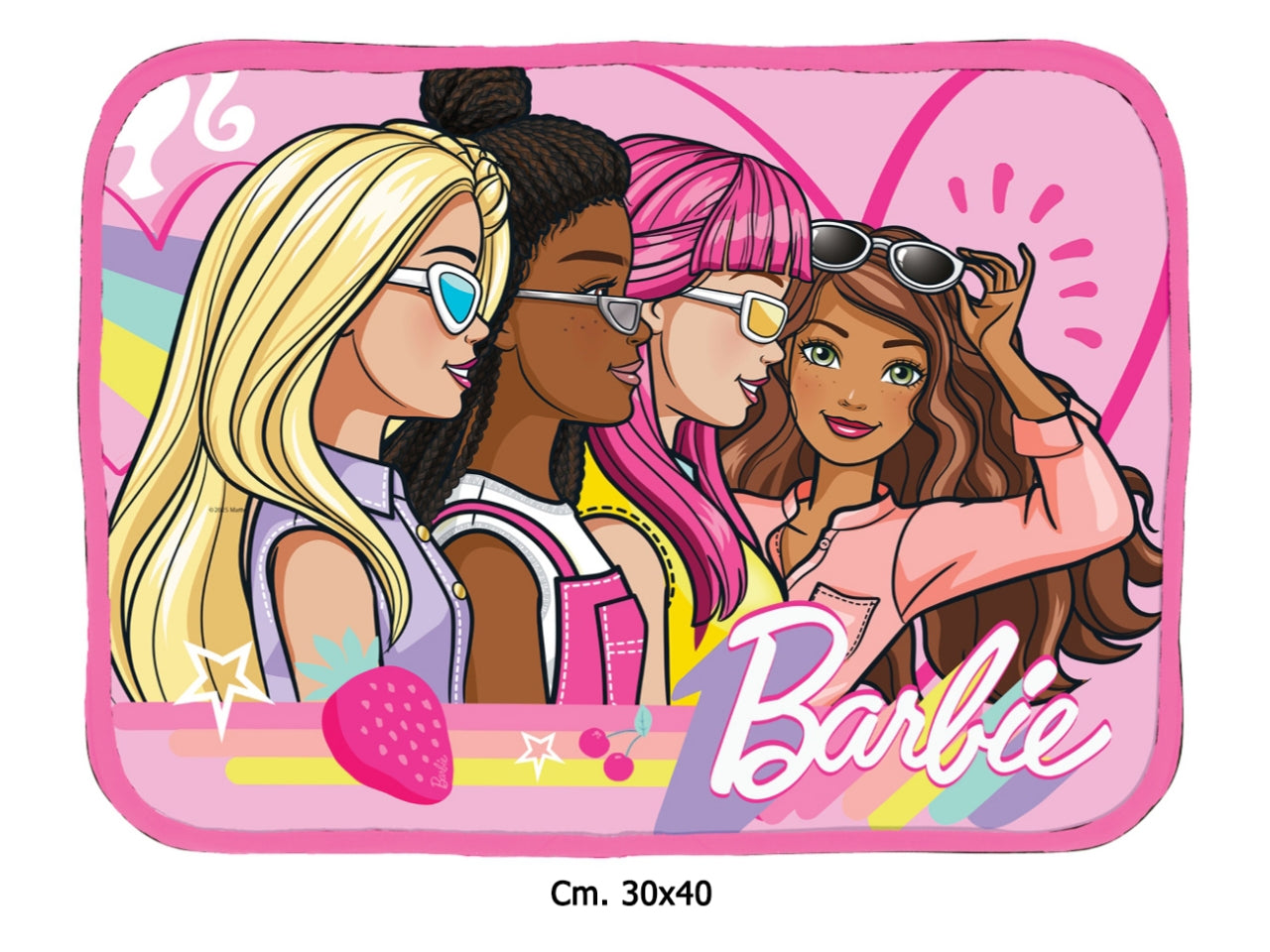 Barbie tovaglietta ripiegabile impermeabile 30x40cm