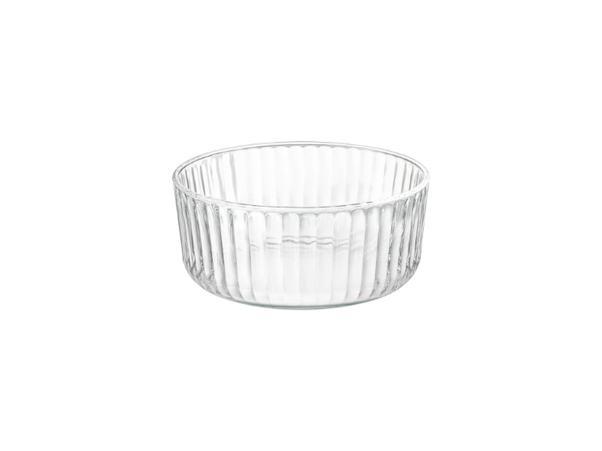Exclusiva coppetta 15 in vetro rigato 82cl 15xh.6,5cm