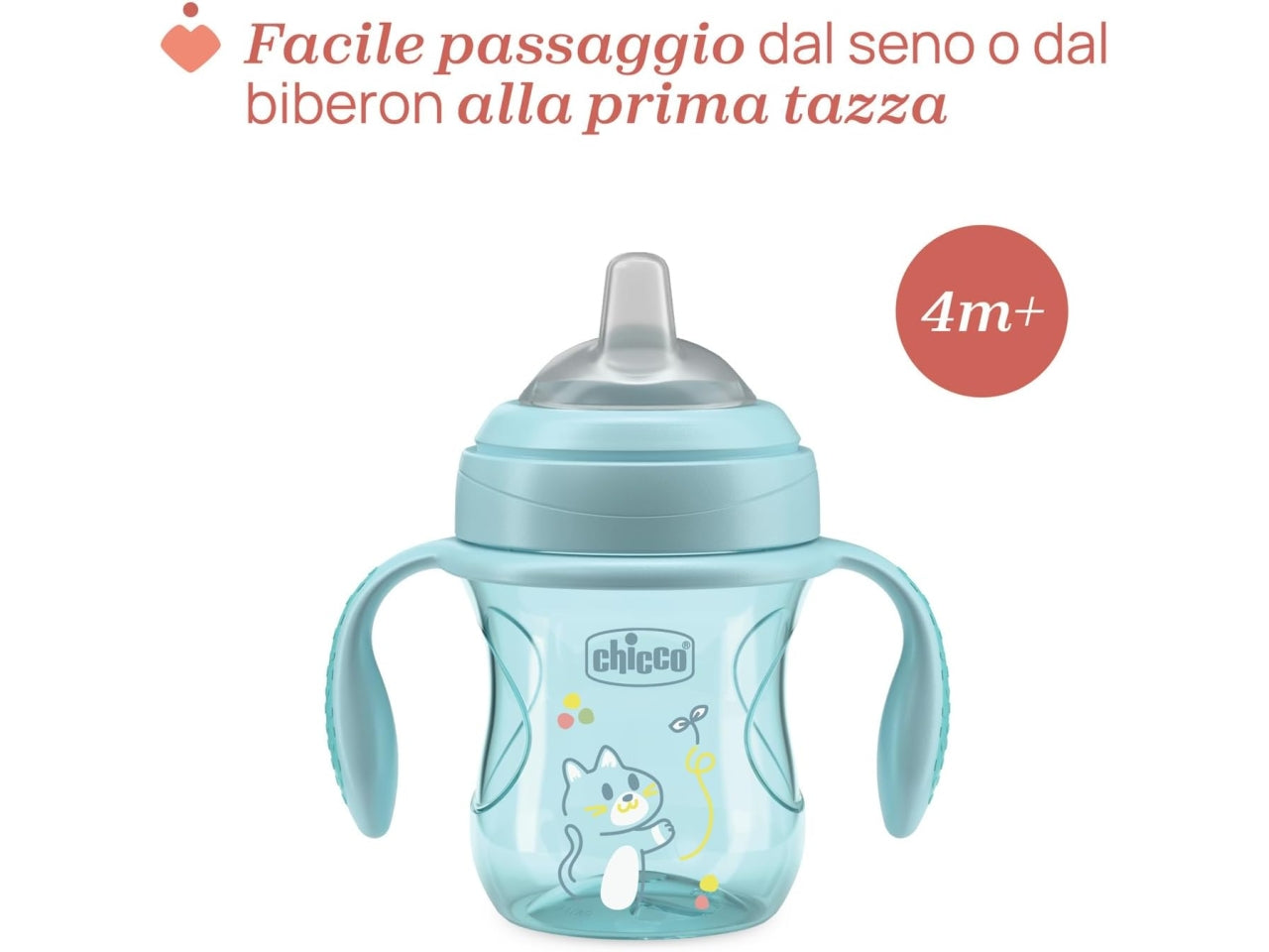 Tazza transition azzurra 4 mesi +