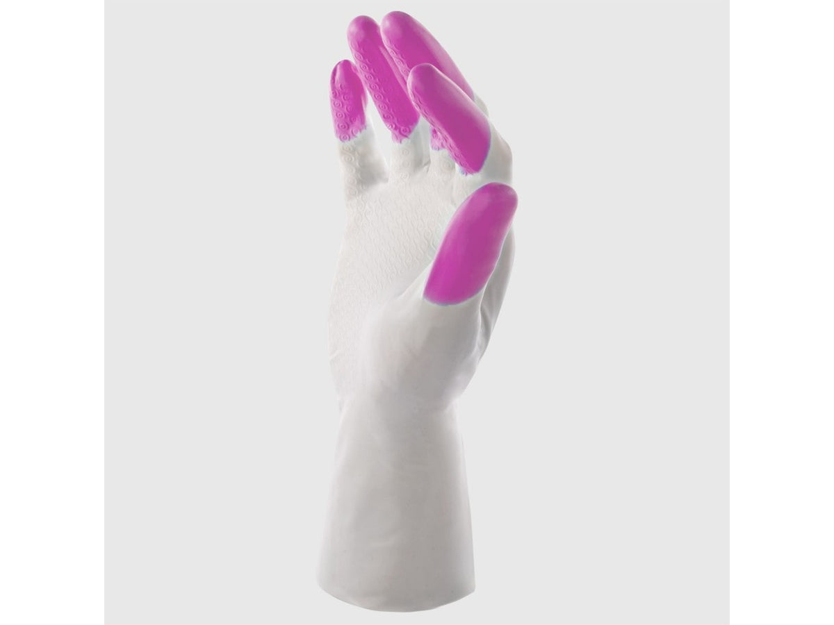 Guanti protection rosa taglia s in pvc