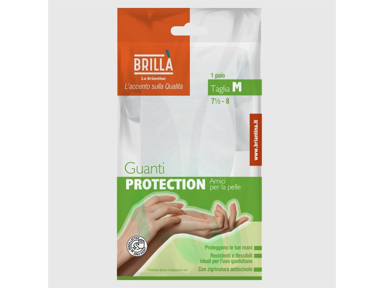 Guanti protection verde taglia m in pvc
