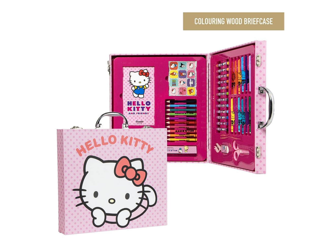 Valigetta con vari modelli di colori con personaggio Hello Kitty