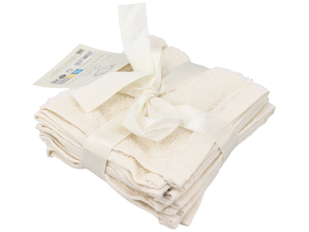 Sophie set 4 lavette 30x30cm panna