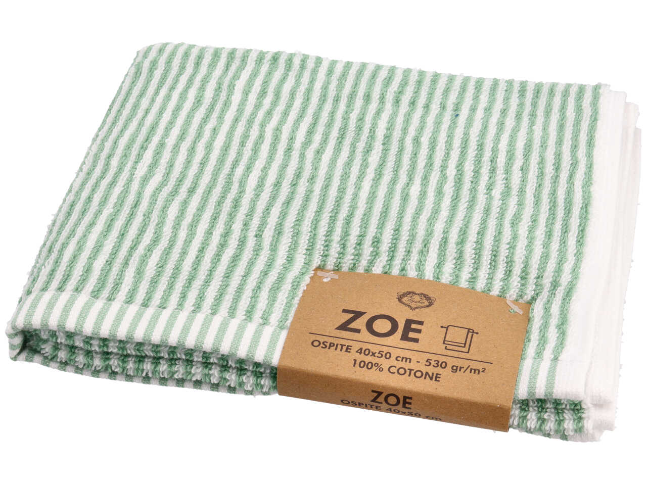 Ospite linea Zoe 40x50cm di colore salvia