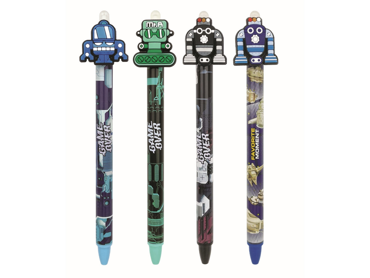 Penna cancellabile con 2 refills