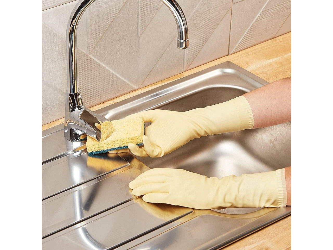 Spontex guanti sensitive effetto seta tg. L