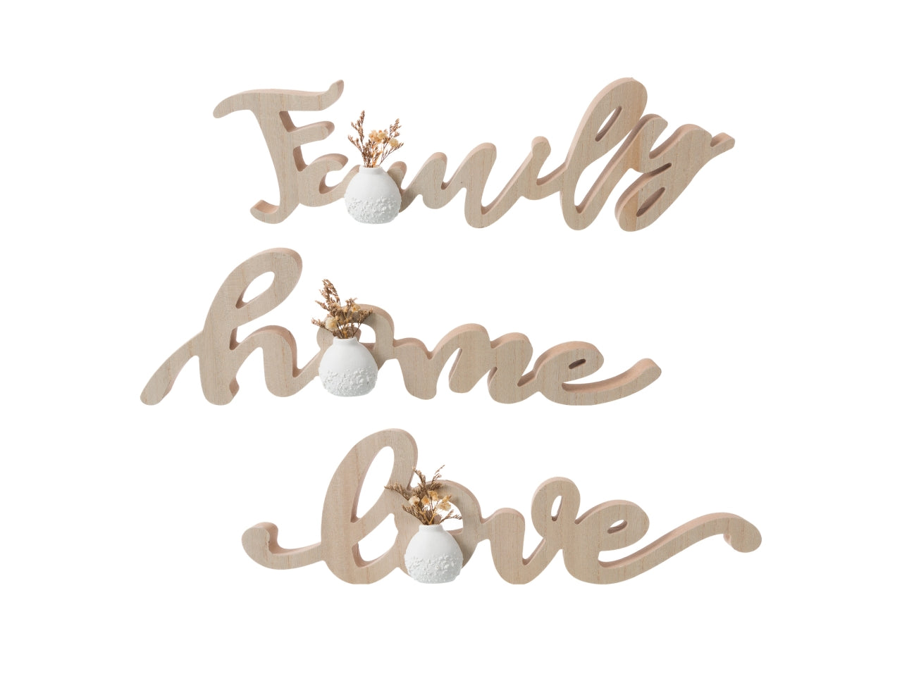 Scritte assortite Family/Home/Love