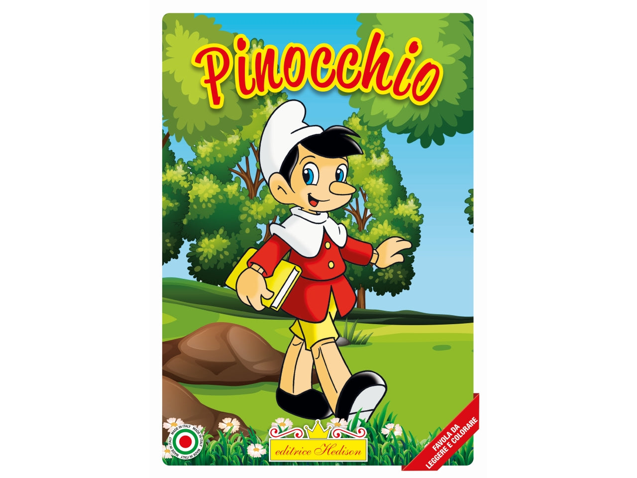 Libro Pinocchio leggere colorare