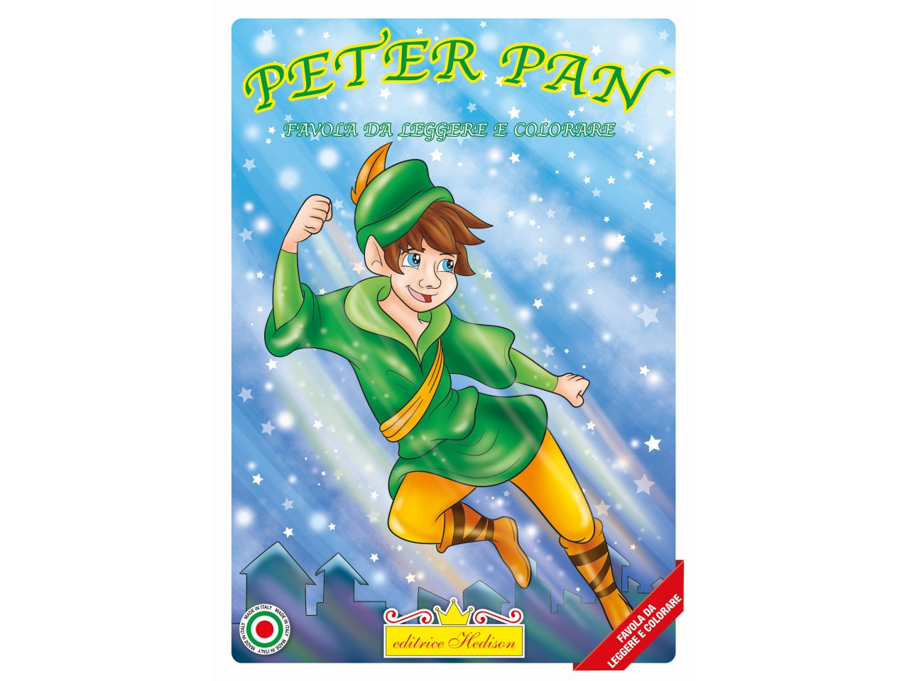 Libro da leggere e colorare peter pan