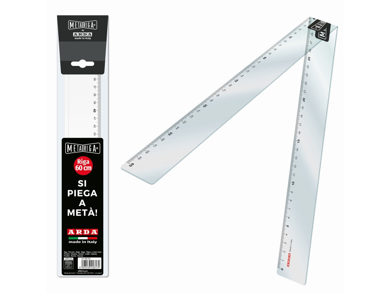 Metariga riga pieghevole da 60cm