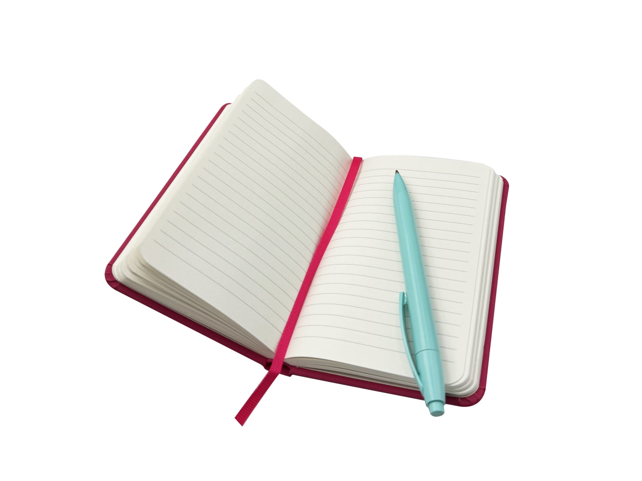 Taccuino con elastico e copertina in ecopelle 9x14cm 256 pagine colori assortiti