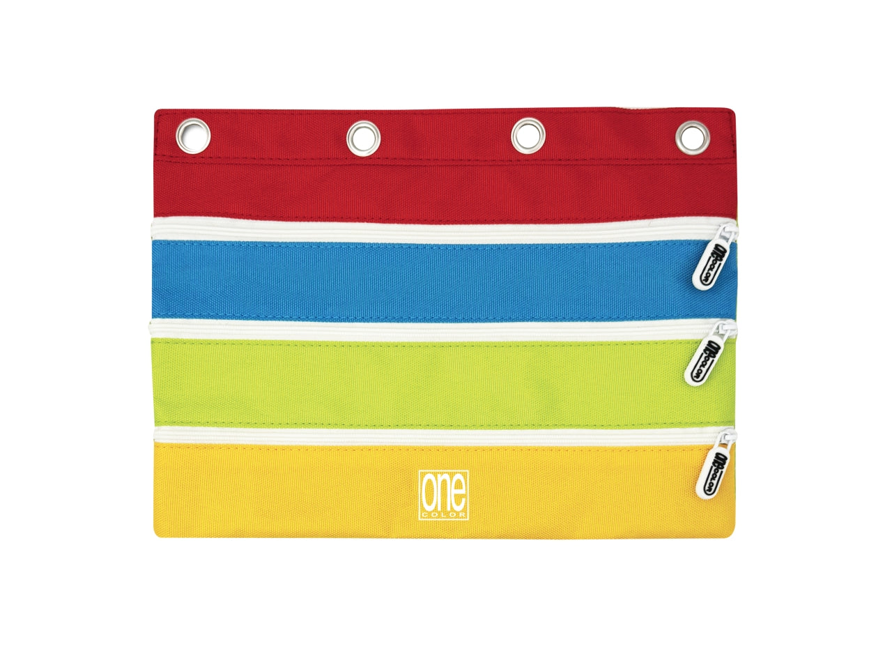 Tutto in uno astuccio 3 zip per copertine ad anelli multicolor