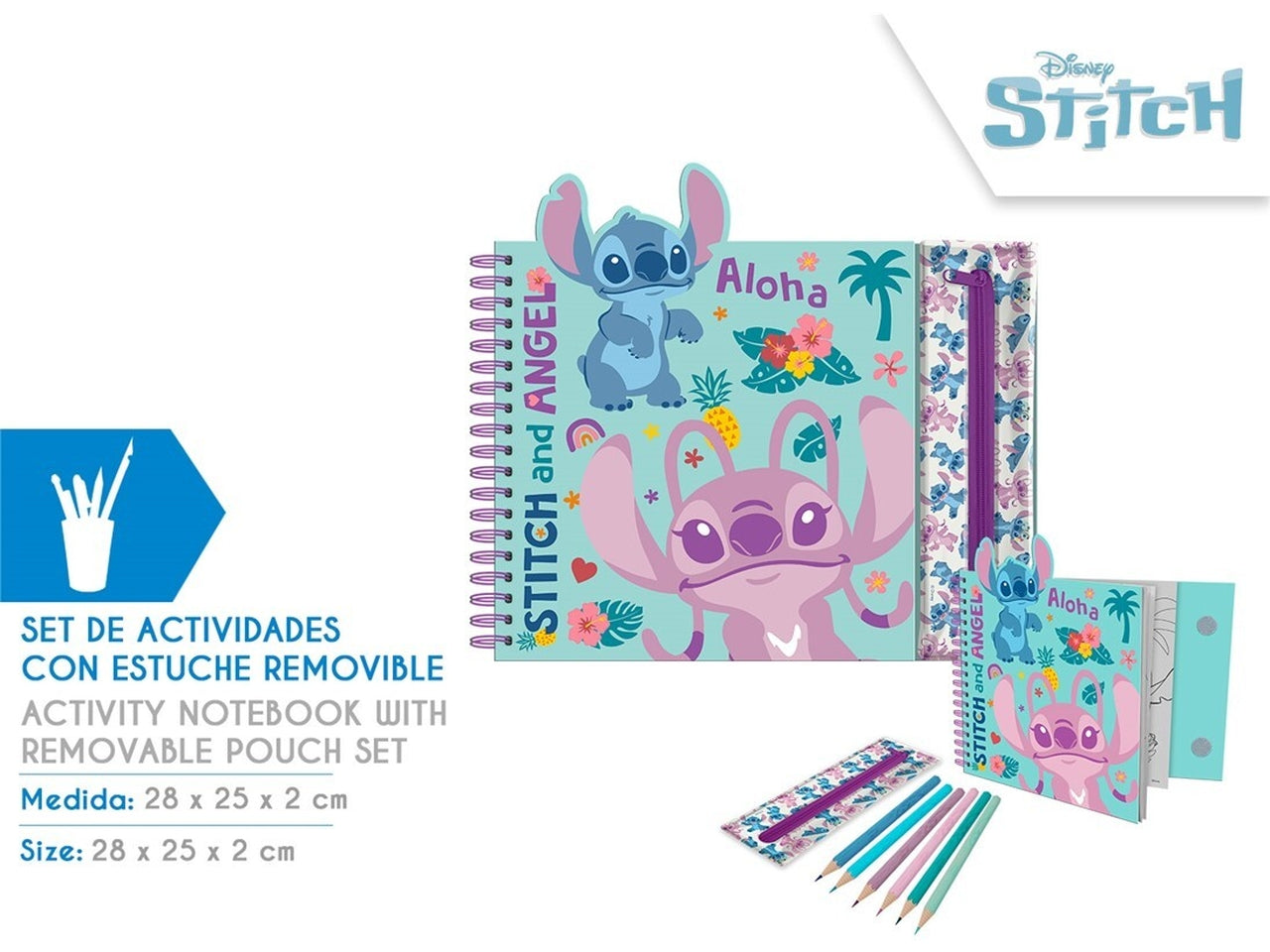 Stitch libro di attività con custodia removibile