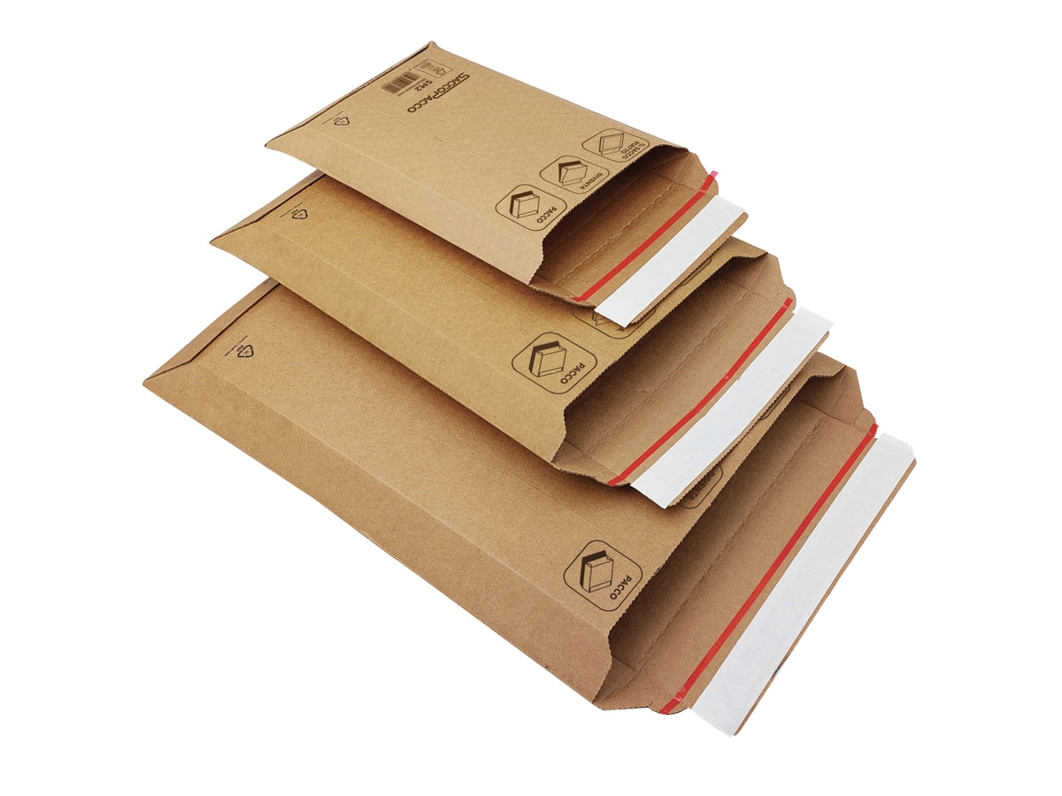 Sacchetti in cartone per spedizione SM6 con soffietto 29x40x7cm in confezione da 25 pezzi