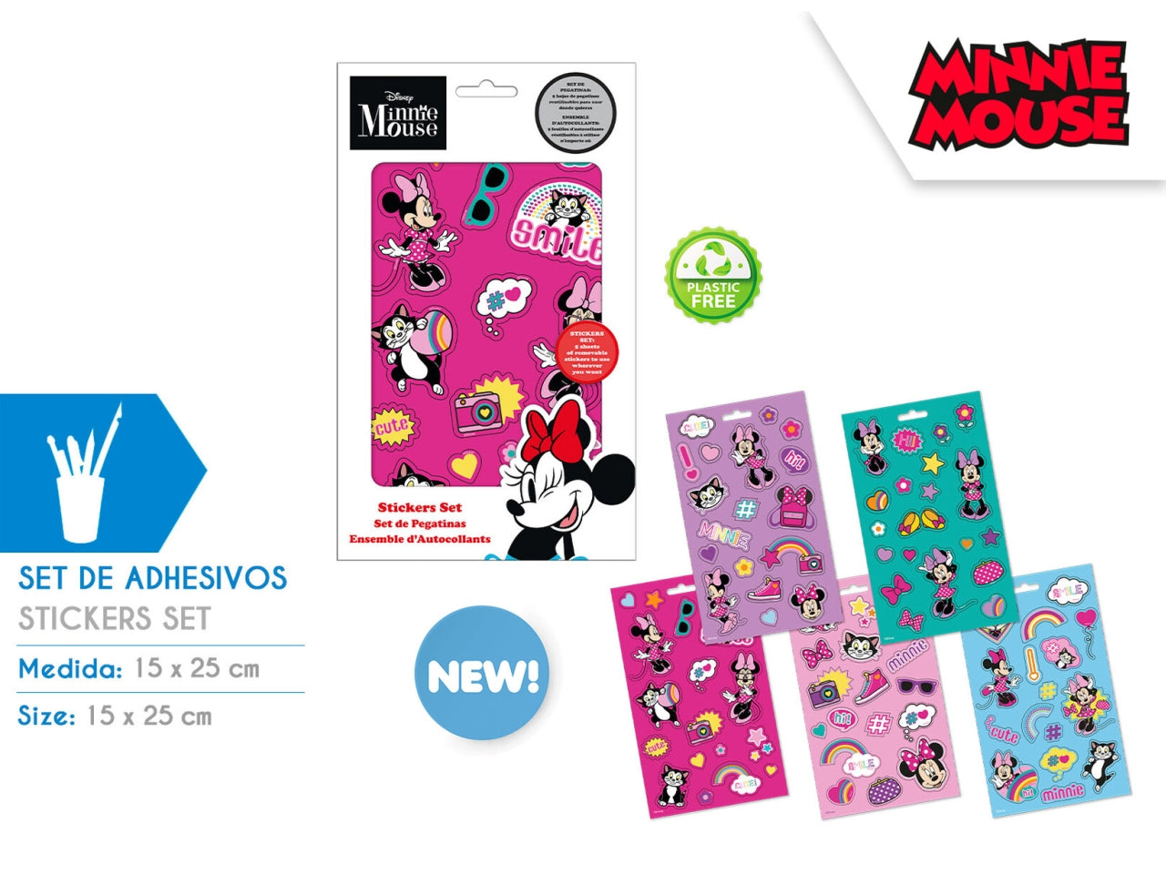 Minnie set di adesivi