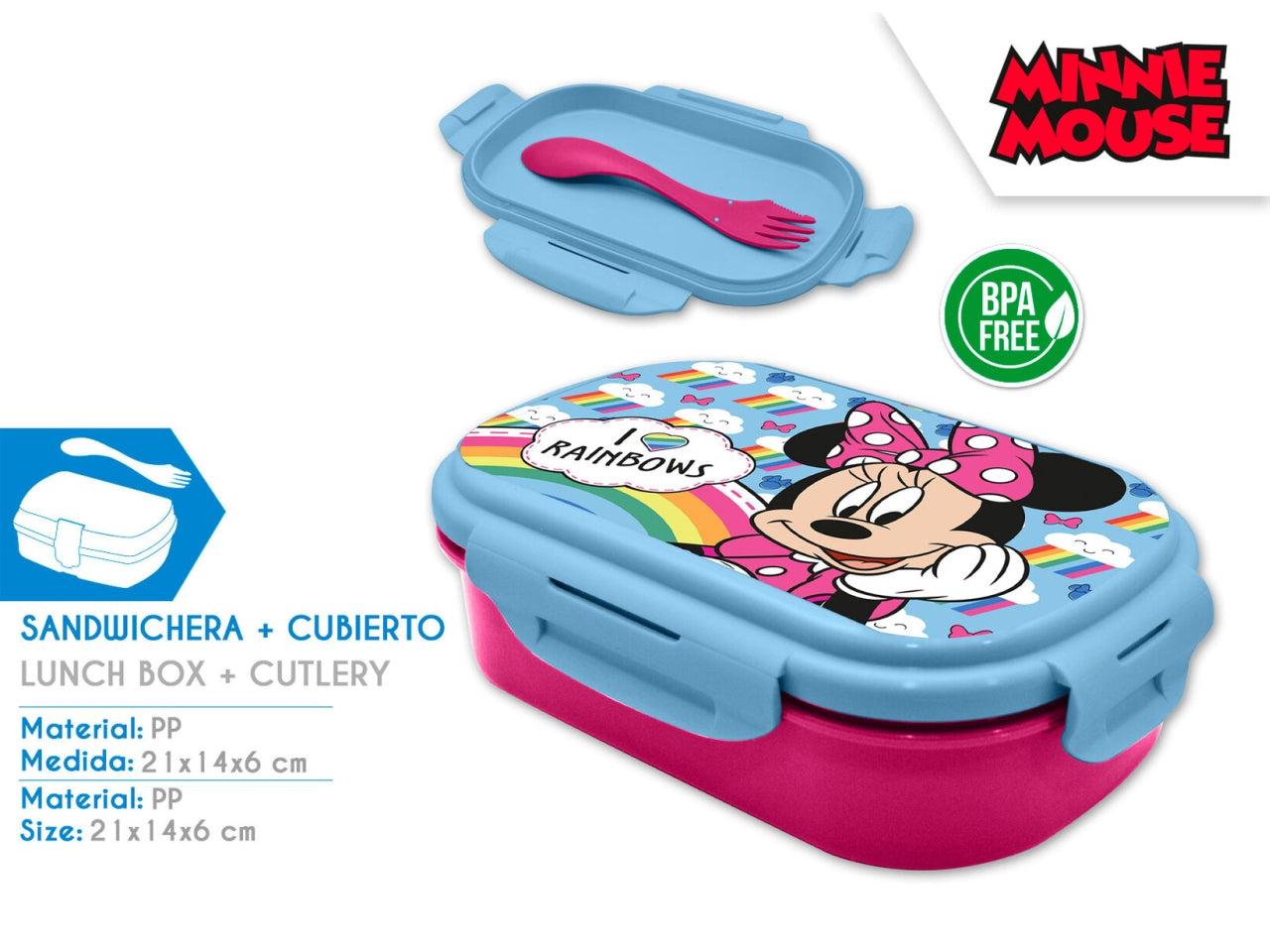 Minnie porta panino con posate