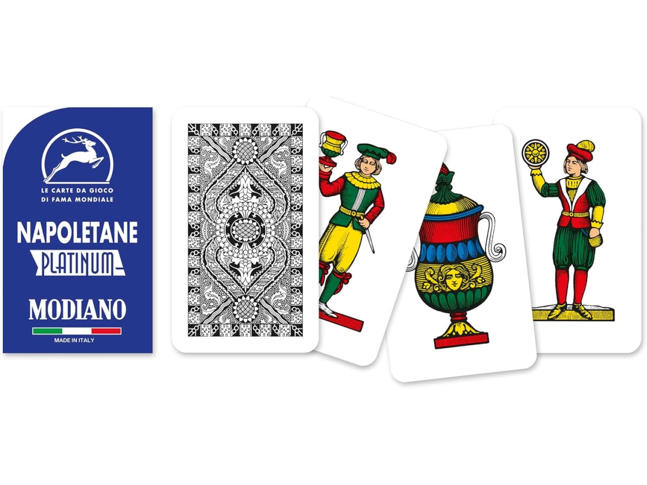 Carte da gioco napoletane blu platinum