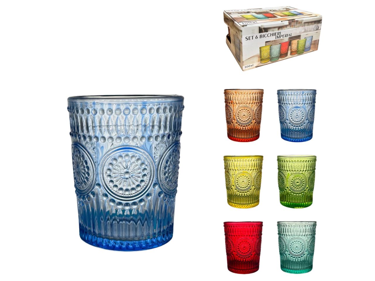Tumbler colorati LA CONFEZIONE CONTIENE 6 tumbler