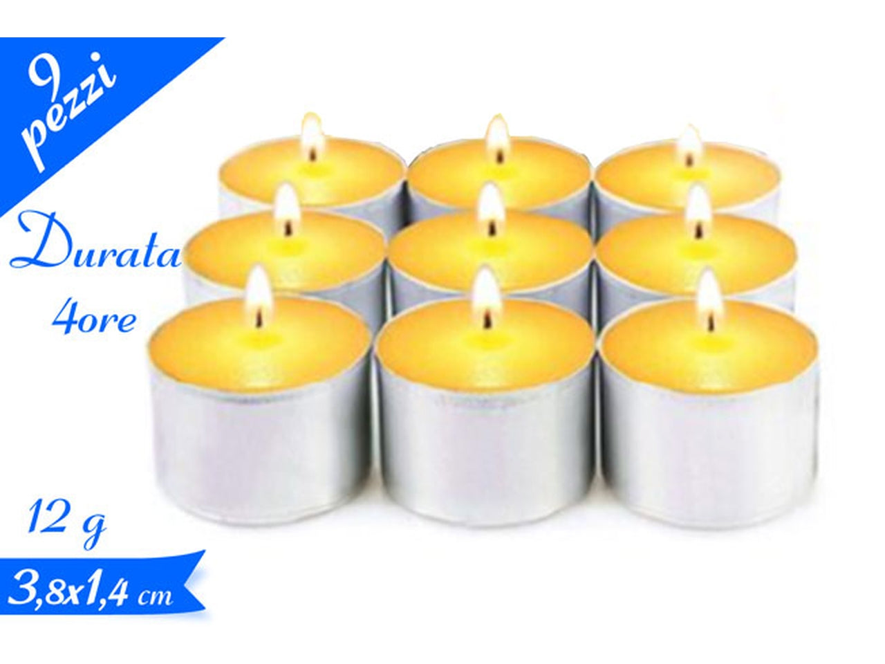 Citronella tea light la confezione contiene 9 citronelle