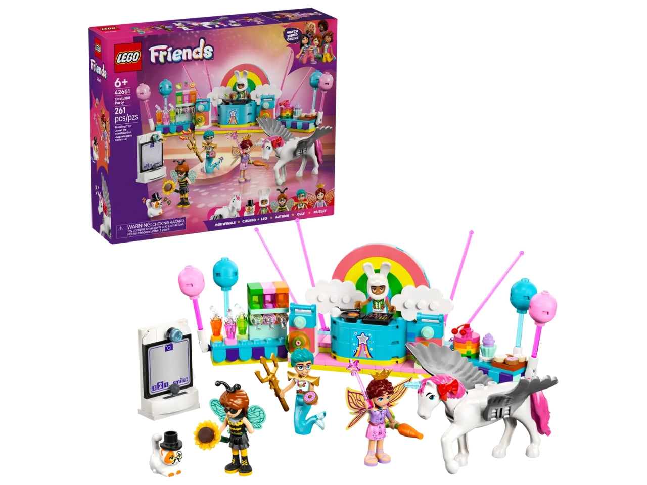 Lego Lego Friends Party in costume con unicorno e fatina