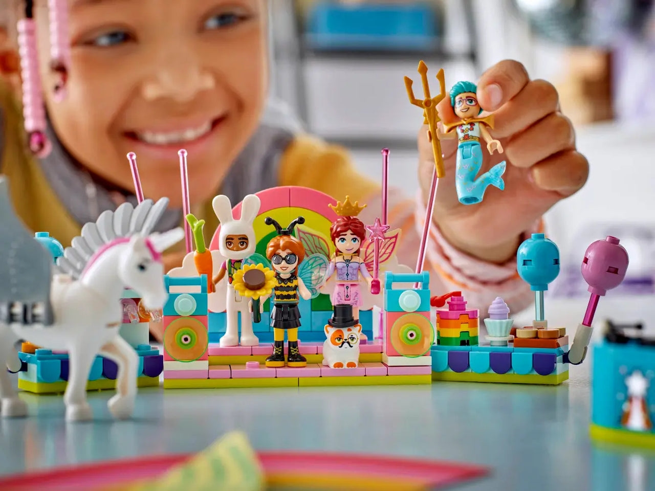 Lego Lego Friends Party in costume con unicorno e fatina