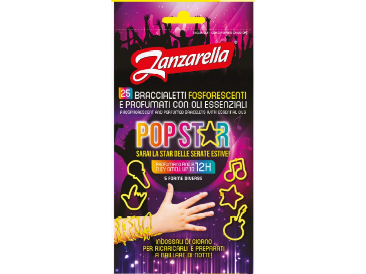 Zanzarella braccialetti pop star confezione 25 pezzi