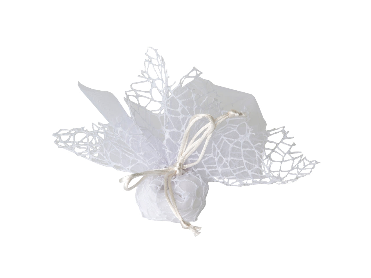 Velo rete xl con tirante 25x25cm bianco