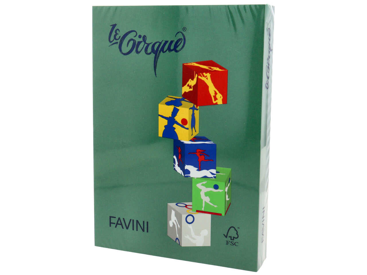 Risma di carta le cirque 80 A4 80gr. 500 fogli verde bosco