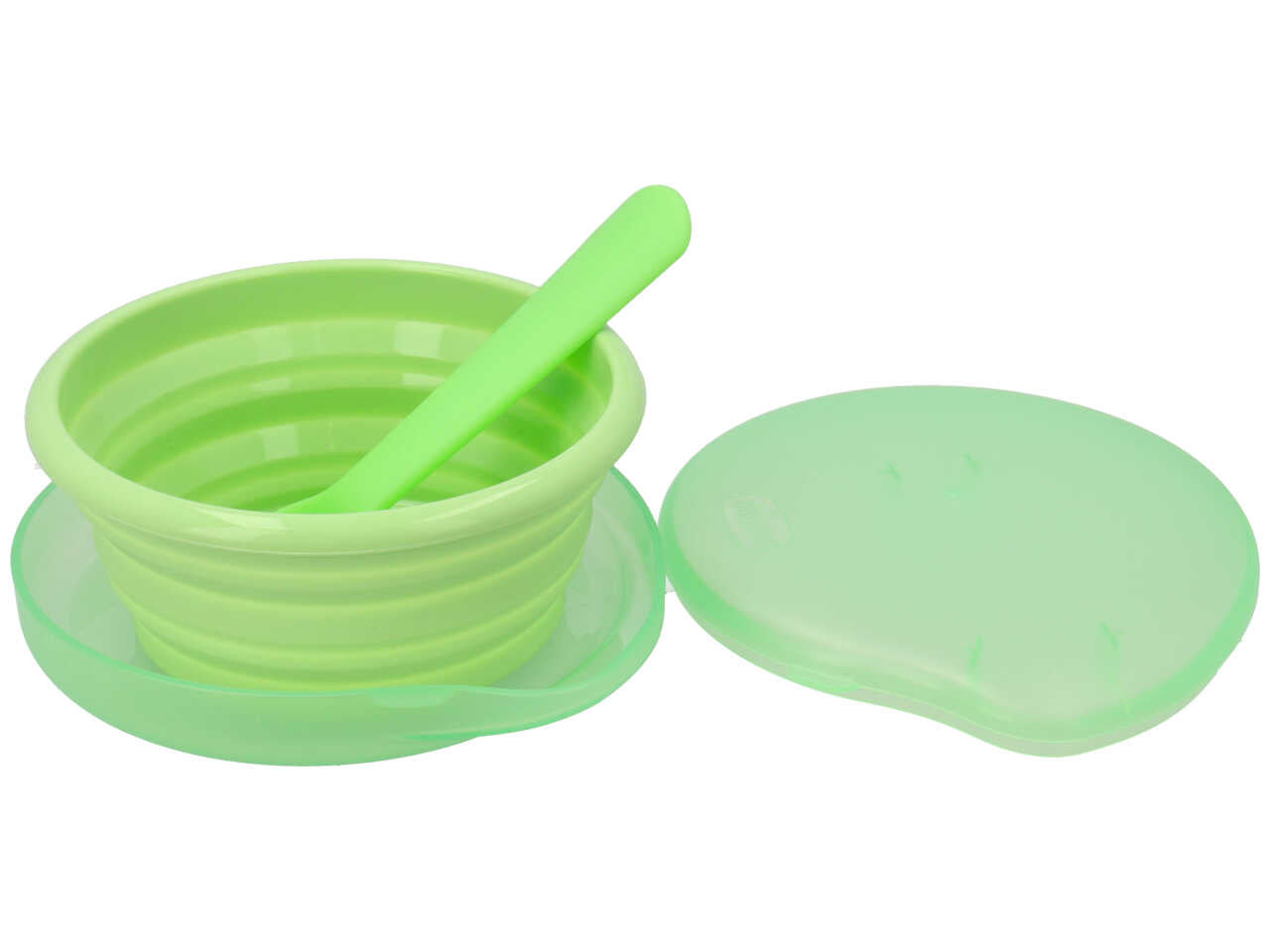 Piattino collassabile in silicone con case