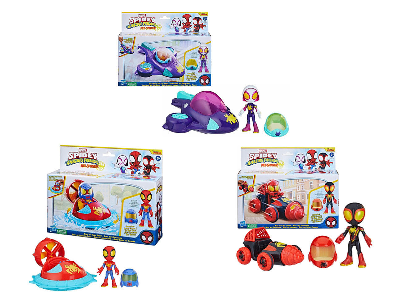 Spidey amazing friends, veicolo con pesonaggio