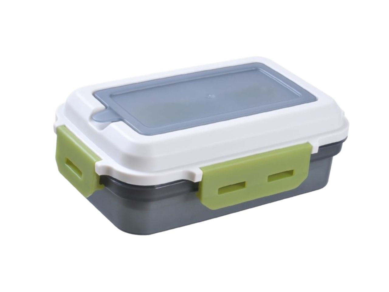 Linea cucina portapranzo superlock rettangolare con posate 1200ml grigio fumè