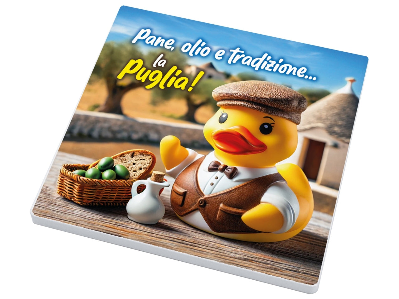 Magnete quadrato 7,5x7,5cm contadino