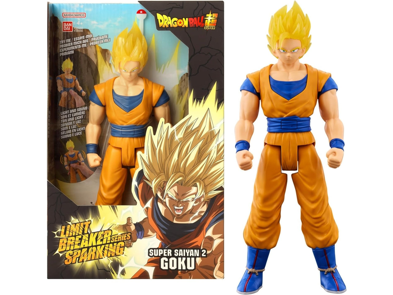 Dragon ball gigante sparking - sound and light - super saiyan 2 goku
