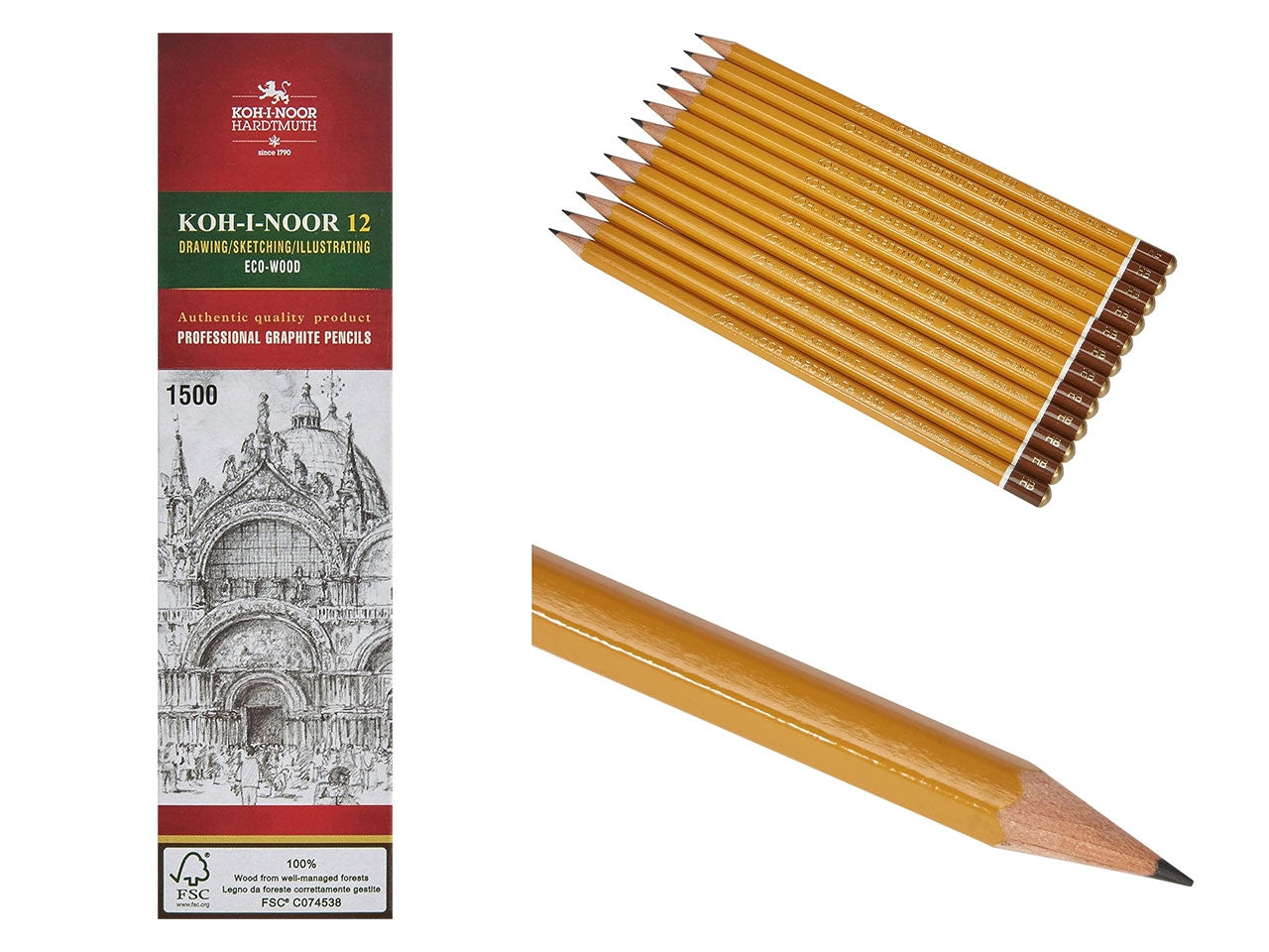 Matite da disegno in grafite HB scatola da 12 pezzi