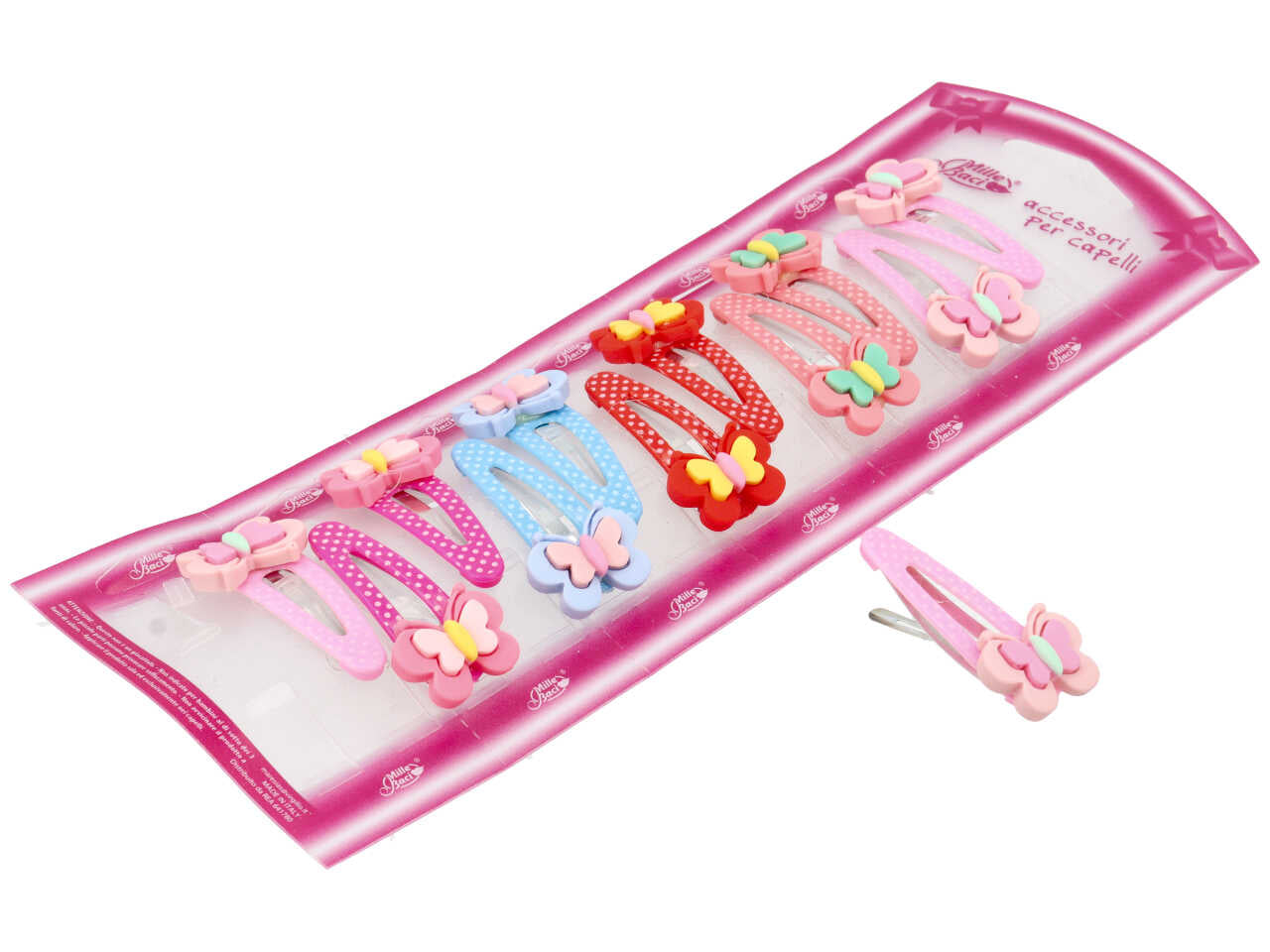 Click clack ricoperto con farfalla