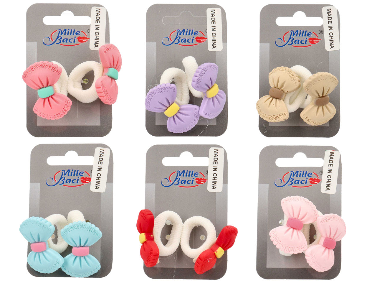 Card 2 pezzi codini con fiocchetto