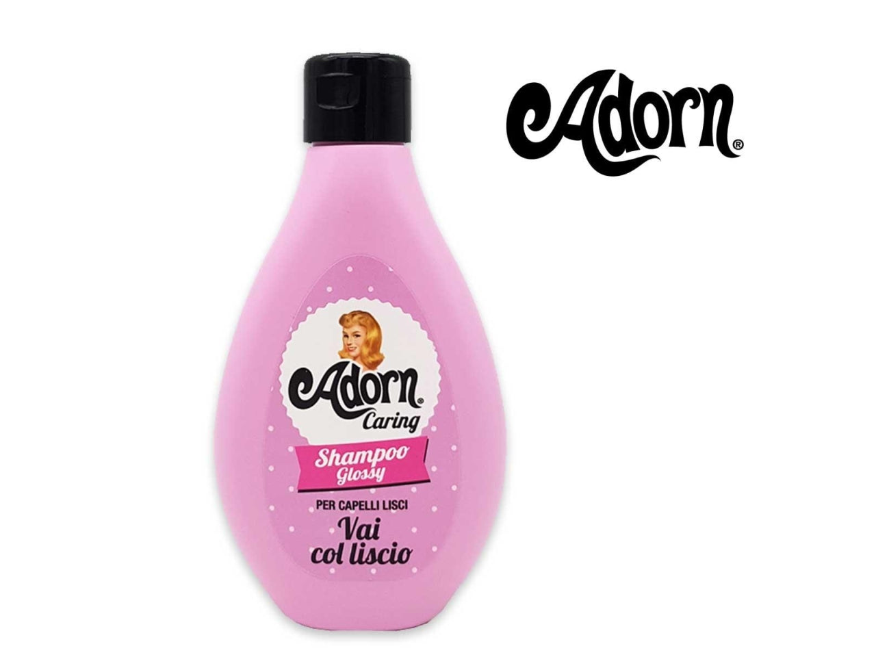 Adorn vintage shampoo glossy per capelli lisci 250ml $