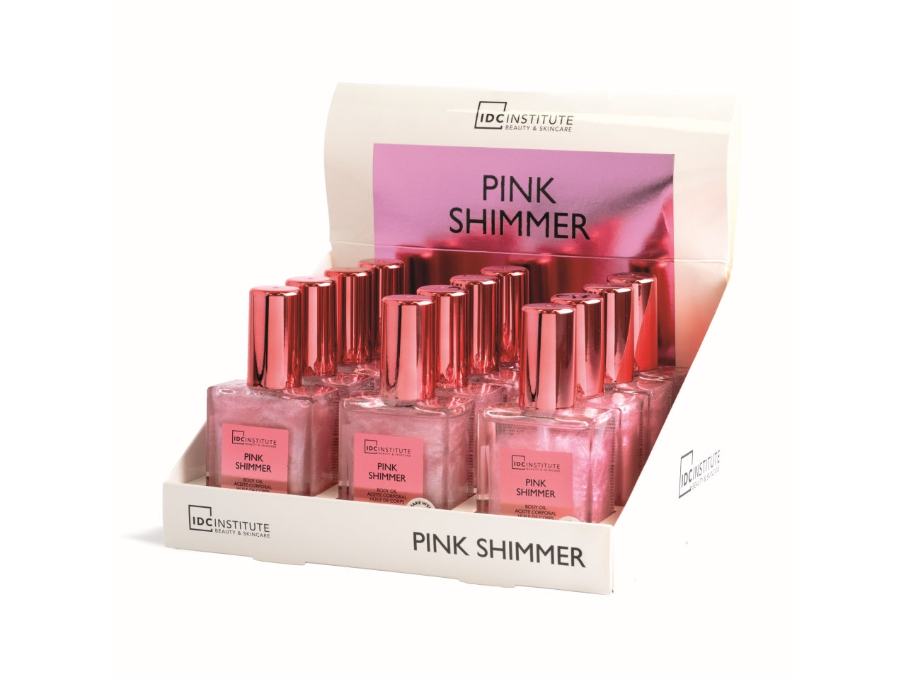Idc institute glow shimmer pink body oil 45ml