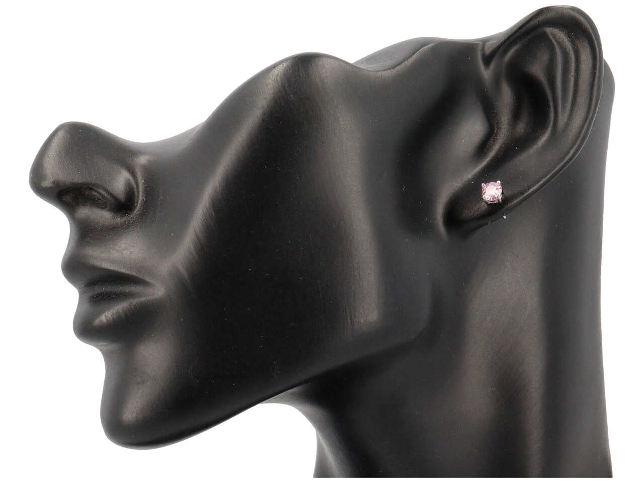 Orecchini punto luce 4,5mm 4 punte rosa