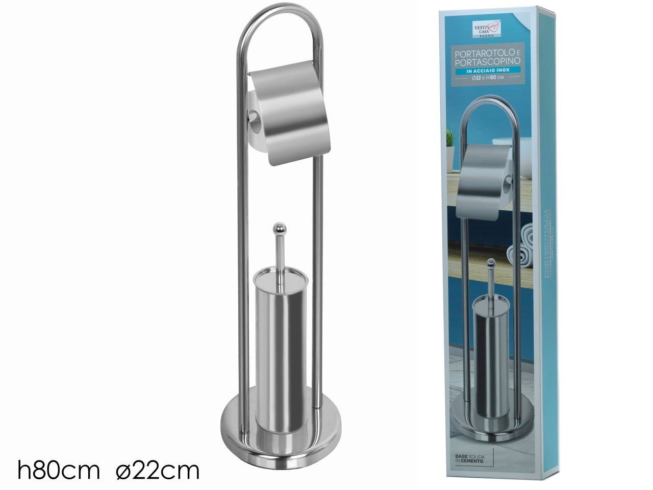 Set portarotolo e porta scopino