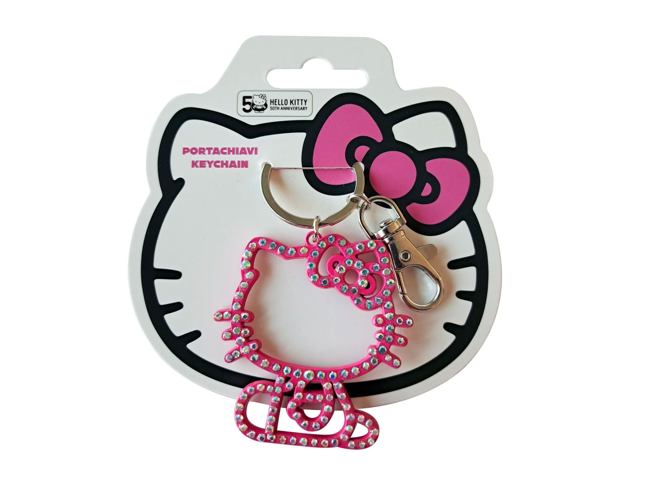 hello kitty portachiavi con strass