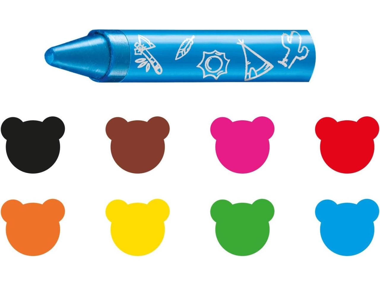 Carioca 8pastelloni baby wild per bambini da 2+ anni