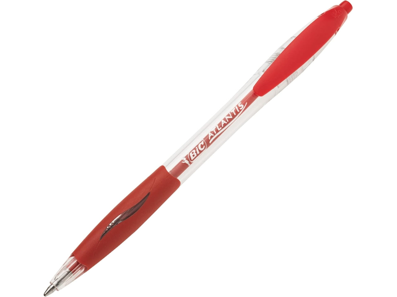 Bic atlantis refrsh rossa, scatola da 12 pezzi