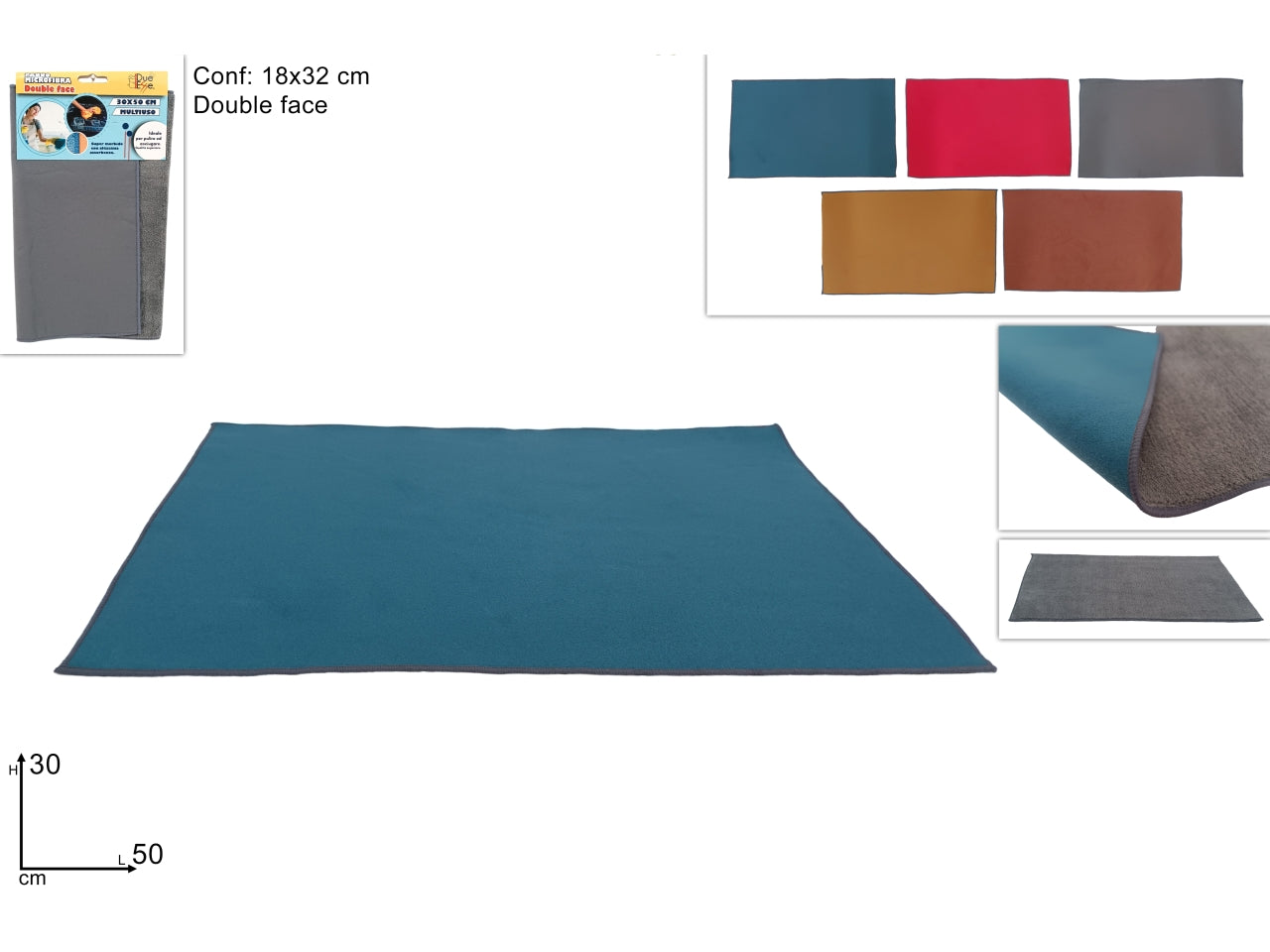 Panno microfibra multiuso 30x50cm